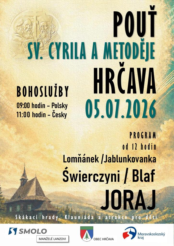 Pouť Cyrila a&nbsp;Metoděje na&nbsp;Hrčavě 2026